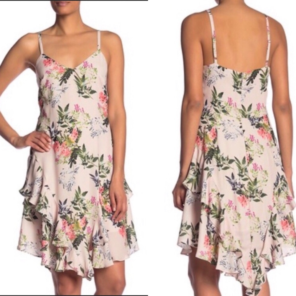 Parker Ruffle Portofino Floral Dress